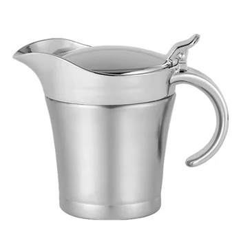 Gravy Boat,Kitchen Stainless Steel Double Wall Insulated Gravy Boat Sauce Jug with Lid (750Ml)
Gravy Boat,Kitchen Stainless Steel Double Wall Insulated Gravy Boat Sauce Jug with Lid (750Ml)