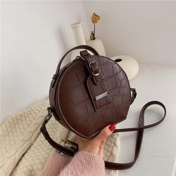 Brand Designer Women Small Round Bags Crocodile Pattern Shoulder Messenger Bag Circle Lady All-match Handbag Purses Party Clutch
Brand Designer Women Small Round Bags Crocodile Pattern Shoulder Messenger Bag Circle Lady All-match Handbag Purses Party Clutch