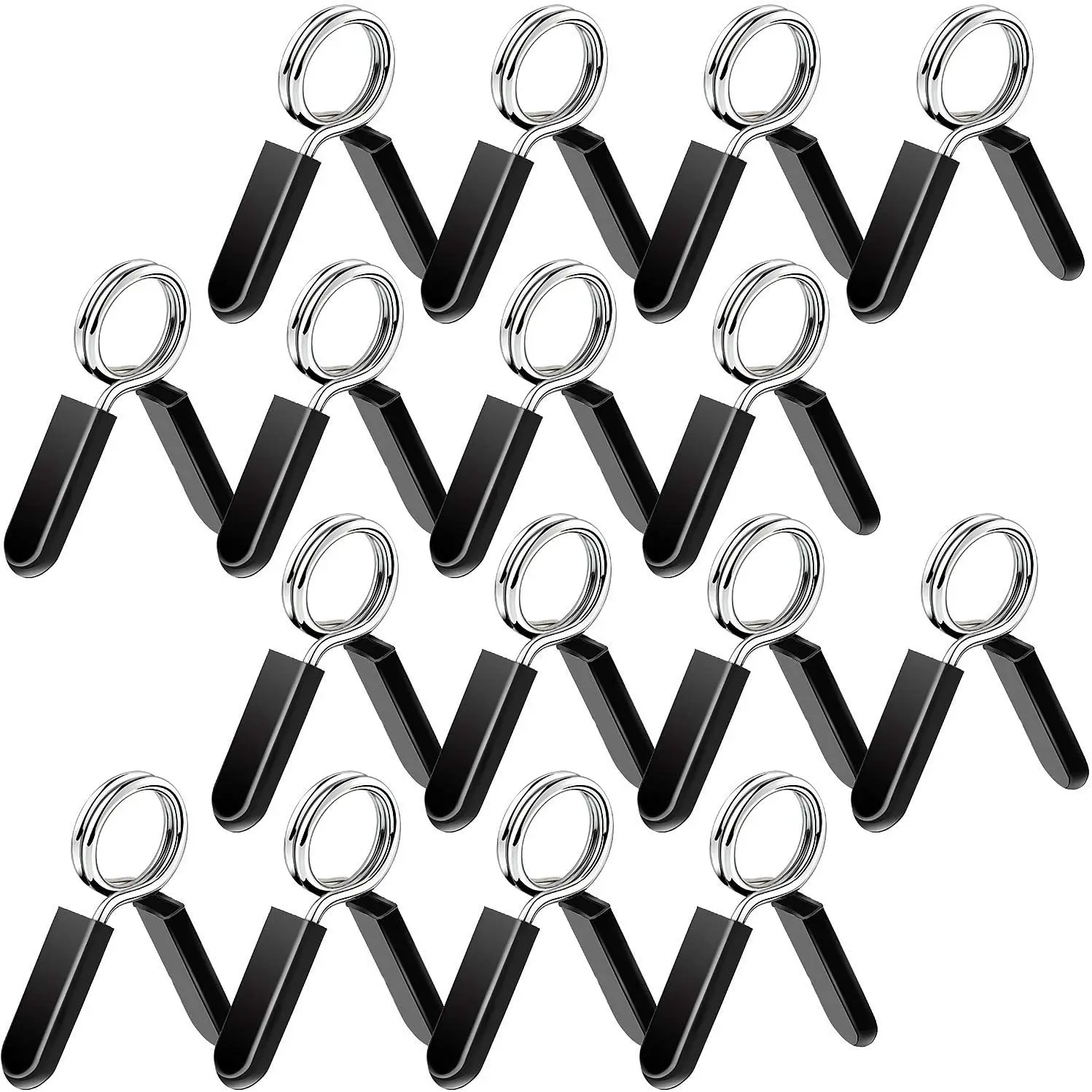 16-Piece Dumbbell-Shaped Spring Ring Spring Clip Ring Sports Ring Barbell Clip, Used for Gym Weightlifting, 1 Inch
16-Piece Dumbbell-Shaped Spring Ring Spring Clip Ring Sports Ring Barbell Clip, Used for Gym Weightlifting, 1 Inch