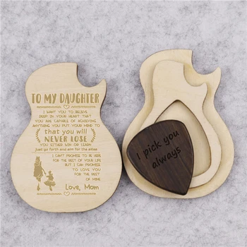 Custom Engraved Walnut Electric Guitar Pick Box With Personalized Pick Wooden Plectrum Case Holder Gift For Musician Laser Logo
Custom Engraved Walnut Electric Guitar Pick Box With Personalized Pick Wooden Plectrum Case Holder Gift For Musician Laser Logo