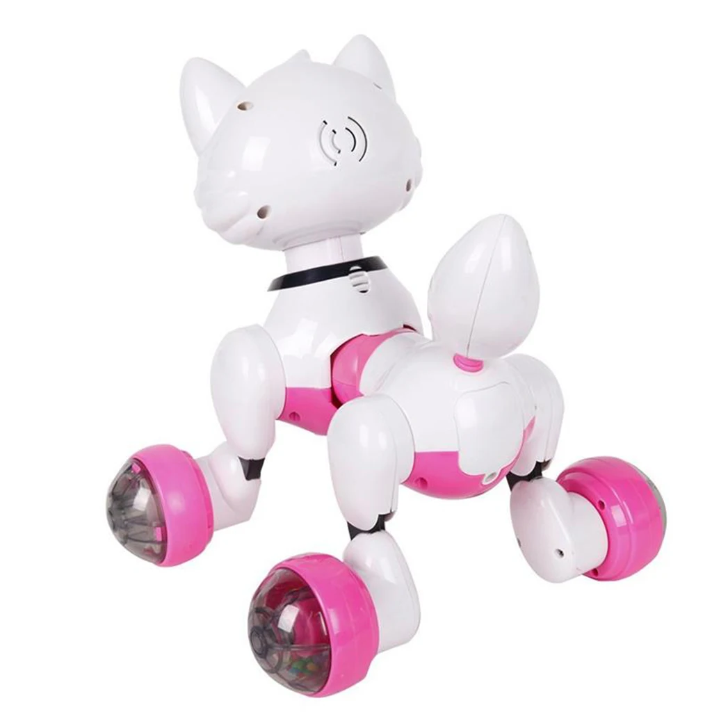 Electronic Family Pet - Interactive Intelligent Puppy Dog/ Kitty Cat Funny Voice Recognition Robot Toy For Kids