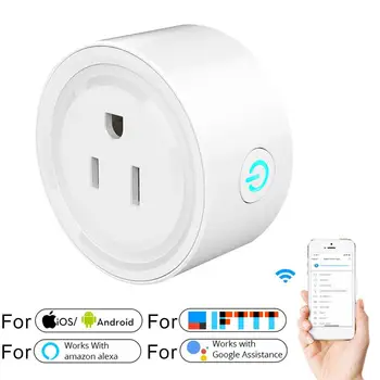Mini US Wifi Plug Smart Timing Socket Wireless Outlet Remote Control Smart Socket for Alexa Google Home Smart Socket
Mini US Wifi Plug Smart Timing Socket Wireless Outlet Remote Control Smart Socket for Alexa Google Home Smart Socket