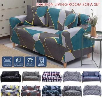 

Modern Elastic Stretch Couch Armchair Slipcover Protector L shape Corner Sectional Sofa Cover housse canapé