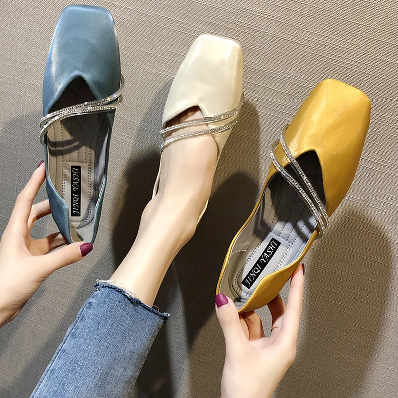 Designer Spring Women Rhinestone Ballet Flats Brand Ladies Casual Light Sweet Party Shoes Girls Square Top Soft Bottom Loafers
Designer Spring Women Rhinestone Ballet Flats Brand Ladies Casual Light Sweet Party Shoes Girls Square Top Soft Bottom Loafers