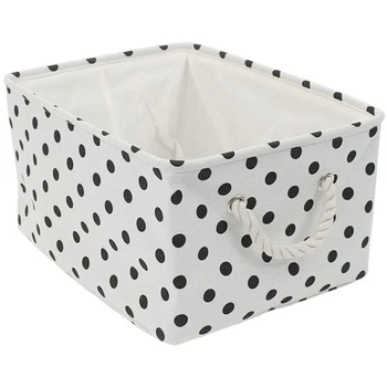 Storage Basket with Rope Handle, Fabric Decorative Basket, Laundry Basket for Toy Storage Rack, Towel Storage, (Medium-14.2 x 10 
Storage Basket with Rope Handle, Fabric Decorative Basket, Laundry Basket for Toy Storage Rack, Towel Storage, (Medium-14.2 x 10