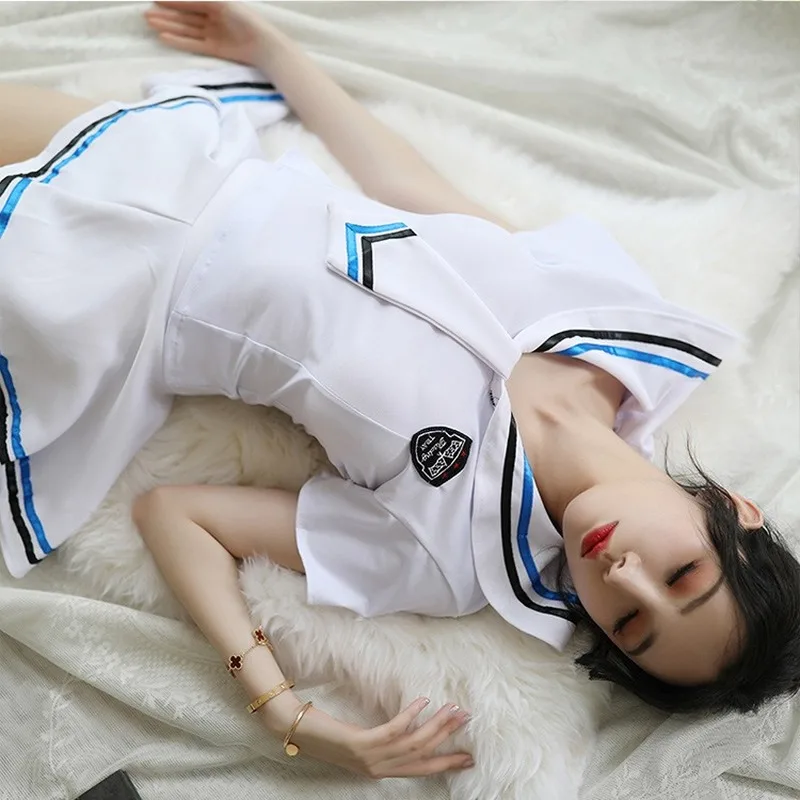 Sailor Cosplay Costumes Lace Sexy Kawaii Lingerie Set White Cute Underwear Servant Erotic Outfit Babydoll Porno Nightgown
Sailor Cosplay Costumes Lace Sexy Kawaii Lingerie Set White Cute Underwear Servant Erotic Outfit Babydoll Porno Nightgown