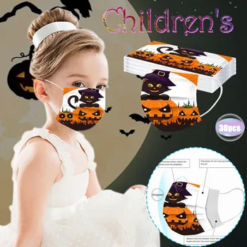 Children's 30 PC Halloween Printed Breathable Disposable Mask In Stock Print Facemask Masker One time For Children Halloween
Children's 30 PC Halloween Printed Breathable Disposable Mask In Stock Print Facemask Masker One time For Children Halloween
