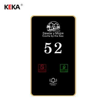 KEKA Hotel Customized Guest Room Door Display Luminous Electronic Doorplate Clean Do Not Disturb Touch Screen Doorbell Switch
KEKA Hotel Customized Guest Room Door Display Luminous Electronic Doorplate Clean Do Not Disturb Touch Screen Doorbell Switch