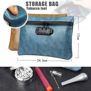 with Password Lock Economic Portable Tobacco Bag Travel Bag Smoking Tools Waterproof High-Capacity Medicine Outdoor Handbag
with Password Lock Economic Portable Tobacco Bag Travel Bag Smoking Tools Waterproof High-Capacity Medicine Outdoor Handbag