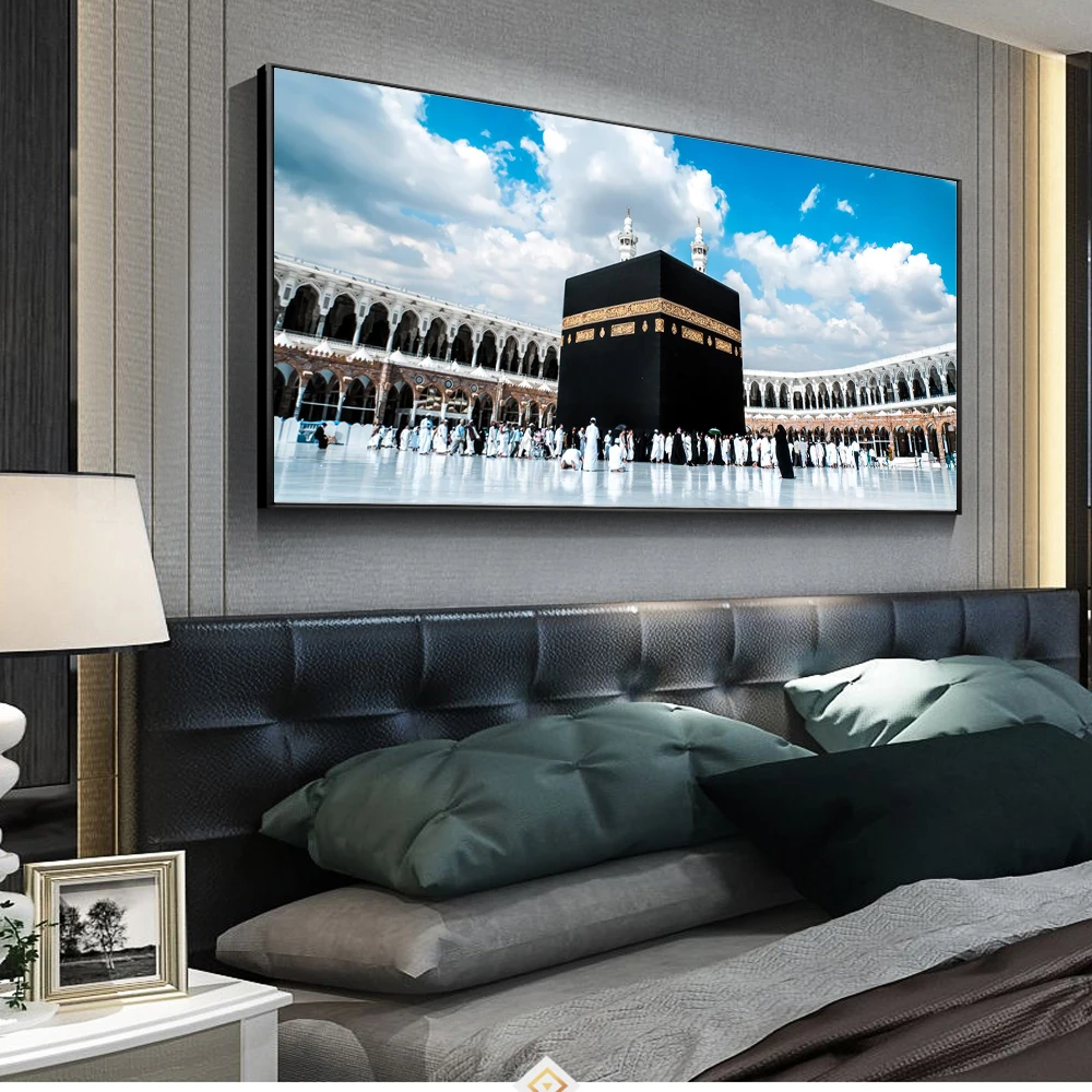 Islamic Poster Great Mosque of Mecca Canvas Art Paintings for Home Decor Holy Land Landscape Posters Muslim Decorative Pictures
Islamic Poster Great Mosque of Mecca Canvas Art Paintings for Home Decor Holy Land Landscape Posters Muslim Decorative Pictures