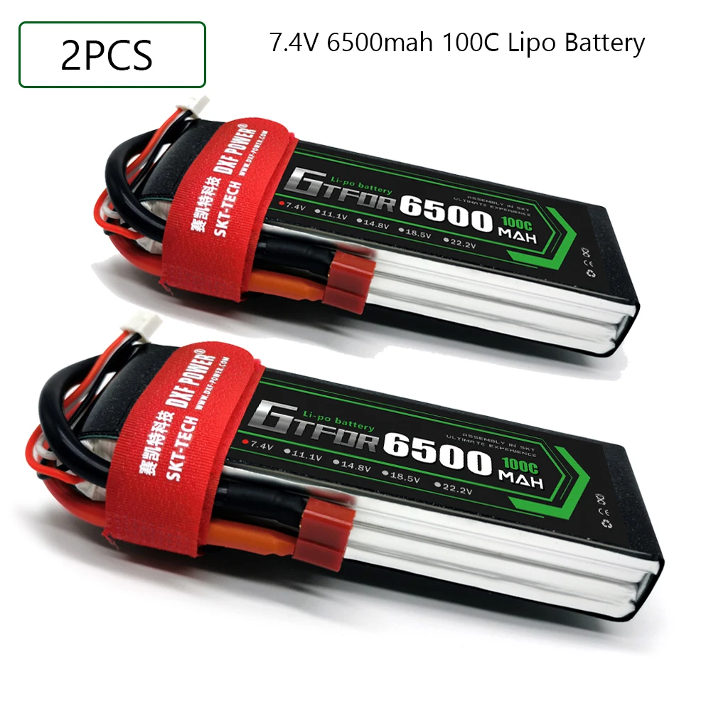 GTFDR 2S 7.4V 6500mah 100C-200C Lipo Battery 2S XT60 T Deans XT90 EC5 For FPV Drone Airplane Car Racing Truck Boat RC Parts 
GTFDR 2S 7.4V 6500mah 100C-200C Lipo Battery 2S XT60 T Deans XT90 EC5 For FPV Drone Airplane Car Racing Truck Boat RC Parts