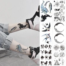 Waterproof Temporary Tattoo Sticker Whale Swallow Bird Round Egyptian Scorpion Black Tatoo Leg Arm Fake Tatto Man Woman Child
Waterproof Temporary Tattoo Sticker Whale Swallow Bird Round Egyptian Scorpion Black Tatoo Leg Arm Fake Tatto Man Woman Child