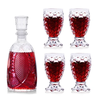 Hellodream luxury lead-free fish shaped design whiskey decanter set with 4 Pcs whiskey glass for Alcohol Bourbon Scotch
Hellodream luxury lead-free fish shaped design whiskey decanter set with 4 Pcs whiskey glass for Alcohol Bourbon Scotch