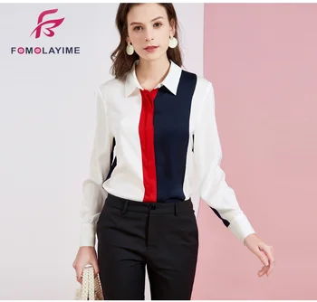Summer 2020 New Fashion Elegant Long-sleeved Patchwork Silk Shirts Blouses
Summer 2020 New Fashion Elegant Long-sleeved Patchwork Silk Shirts Blouses