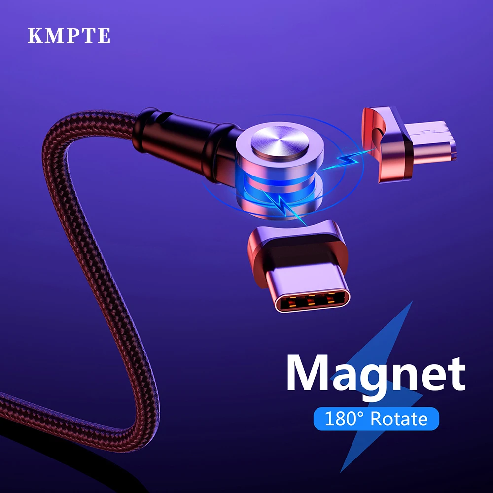 KMPTE Magnetic Charger Micro USB Type C Cable For iPhone Samsung Huawei Mobile Phone Charging USB-C Magnet Charge Wire Cord
KMPTE Magnetic Charger Micro USB Type C Cable For iPhone Samsung Huawei Mobile Phone Charging USB-C Magnet Charge Wire Cord