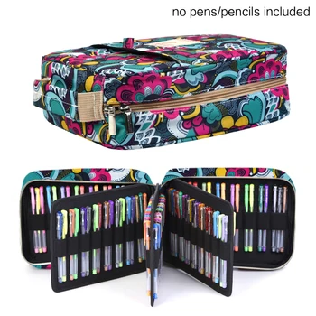 Pencil Case Holder Slot - Holds 202 Colored Pencils or 136 Gel Pens with Zipper Closure Large Capacity Pen Organizer for Markers
Pencil Case Holder Slot - Holds 202 Colored Pencils or 136 Gel Pens with Zipper Closure Large Capacity Pen Organizer for Markers