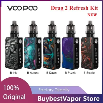 Original VOOPOO Drag 2 Refresh 177W TC Kit with 4.5ml PNP Tank PnP-VM5 0.2ohm/ PnP-VM6 0.15ohm Coil E-cig Vape Kit vs Drag X
Original VOOPOO Drag 2 Refresh 177W TC Kit with 4.5ml PNP Tank PnP-VM5 0.2ohm/ PnP-VM6 0.15ohm Coil E-cig Vape Kit vs Drag X