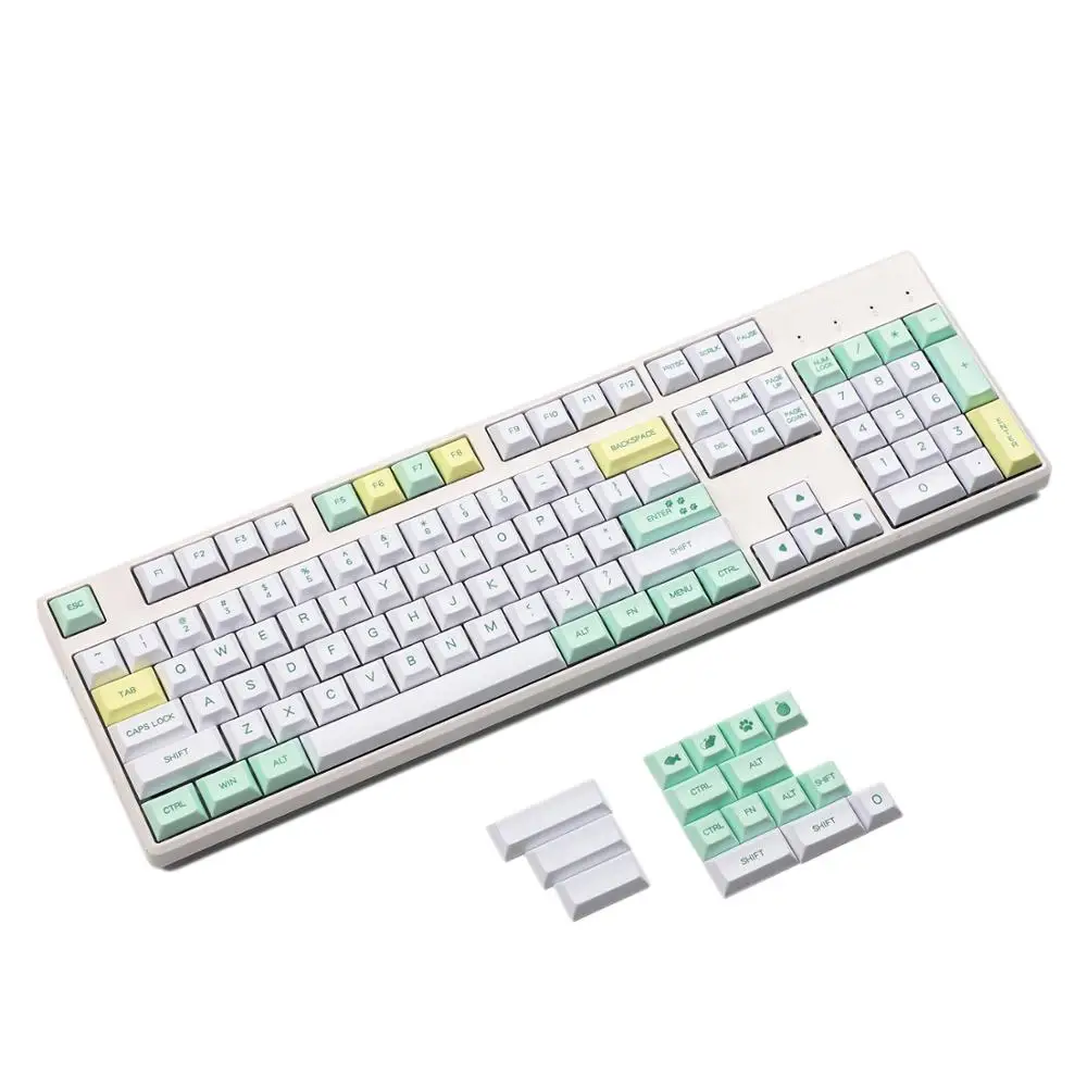 Клавиатура YMDK 120 Key Dye Sub DSA Profile PBT Keycap для MX механической клавиатуры 104 87 61 YMD96 KBD75 FC980M