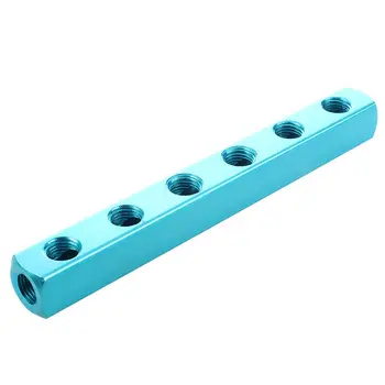 1/4" PT Threaded Ports 6 Way Quick Connect Air Hose Manifold Block Splitter
1/4" PT Threaded Ports 6 Way Quick Connect Air Hose Manifold Block Splitter