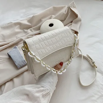 Acrylic Chain Design Female Shoulder Handbags Stone Pattern Small PU Leather Crossbody Bags for Women Casual Ladies' Flap Bags
Acrylic Chain Design Female Shoulder Handbags Stone Pattern Small PU Leather Crossbody Bags for Women Casual Ladies' Flap Bags