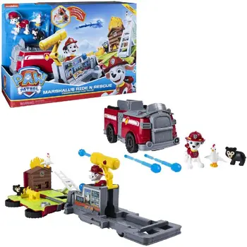 

2020 New Paw Patrol, Marshall’s Ride ‘N’ Rescue, Transforming 2-in-1 Playset & Fire Truck, for Kids Aged 3 & Up children toy