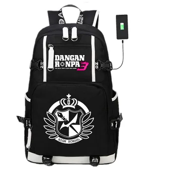 Danganronpa 3 The End of High School USB Backpack Black Unisex Laptop Shoulder Travel Bag Kids Teens School Bag Daily Mochila
Danganronpa 3 The End of High School USB Backpack Black Unisex Laptop Shoulder Travel Bag Kids Teens School Bag Daily Mochila