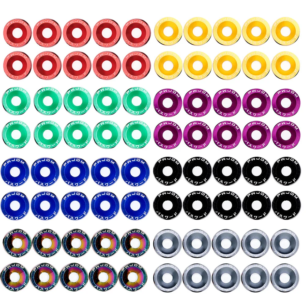10pcs M6 JDM Car Modified Hex Fasteners Fender Washer Bumper Engine Concave Screws Car-styling
10pcs M6 JDM Car Modified Hex Fasteners Fender Washer Bumper Engine Concave Screws Car-styling