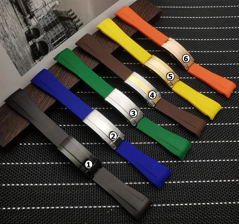 20mm Rubber Silicone Watchband Combination Buckle Watch Strap Fit For Role strap RX Daytona Submariner GMT explorer Bracelet
20mm Rubber Silicone Watchband Combination Buckle Watch Strap Fit For Role strap RX Daytona Submariner GMT explorer Bracelet