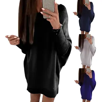 Women Plue Size Dress Loose Solid Color Long Sleeve Knee Length Party Dresses Casual Women Dresses vestidos S-3XL
Women Plue Size Dress Loose Solid Color Long Sleeve Knee Length Party Dresses Casual Women Dresses vestidos S-3XL