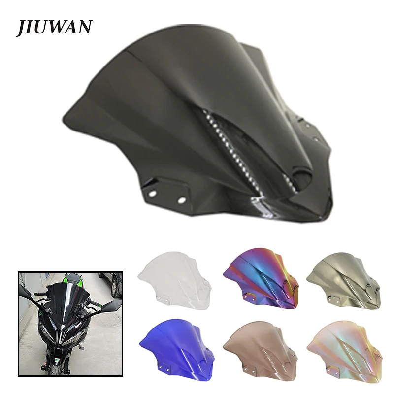 1 Pcs Double Bubble Motorcycle Windshield High Quality PC Plastics Windscreen Deflectors For Kawasaki Ninja 400 EX400 2018 2019
1 Pcs Double Bubble Motorcycle Windshield High Quality PC Plastics Windscreen Deflectors For Kawasaki Ninja 400 EX400 2018 2019