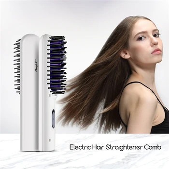 Electric Hair Straightening Comb Professional Ceramic Hair Straightener Fast Heating Anti Static Brush Mini Thermal Hair Brush
Electric Hair Straightening Comb Professional Ceramic Hair Straightener Fast Heating Anti Static Brush Mini Thermal Hair Brush