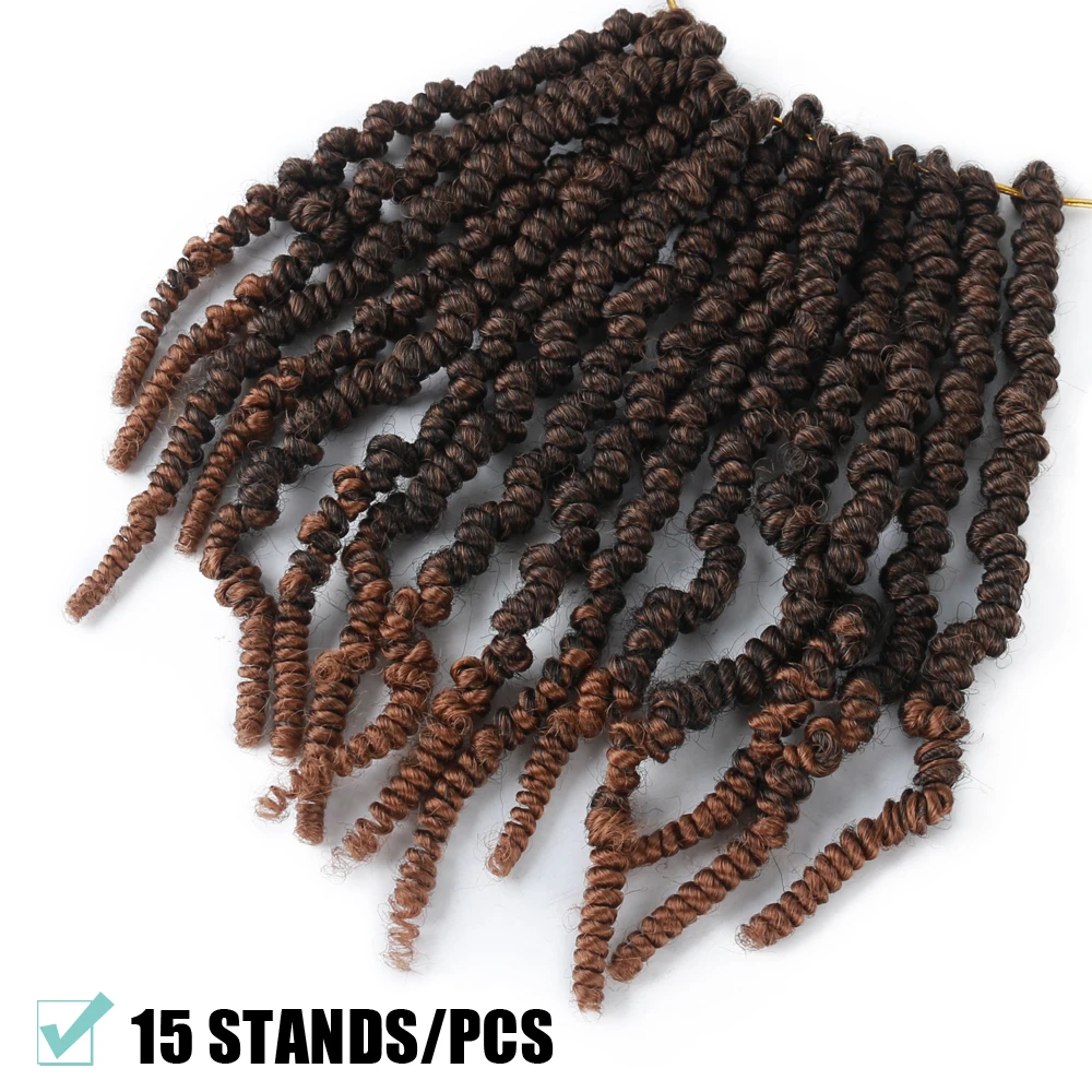 Short 8" Afro Bomb Twist Synthetic Crochet Braiding Hair for Women Ombre Fluffy Twist Pre-looped Hair Extensions
Short 8" Afro Bomb Twist Synthetic Crochet Braiding Hair for Women Ombre Fluffy Twist Pre-looped Hair Extensions