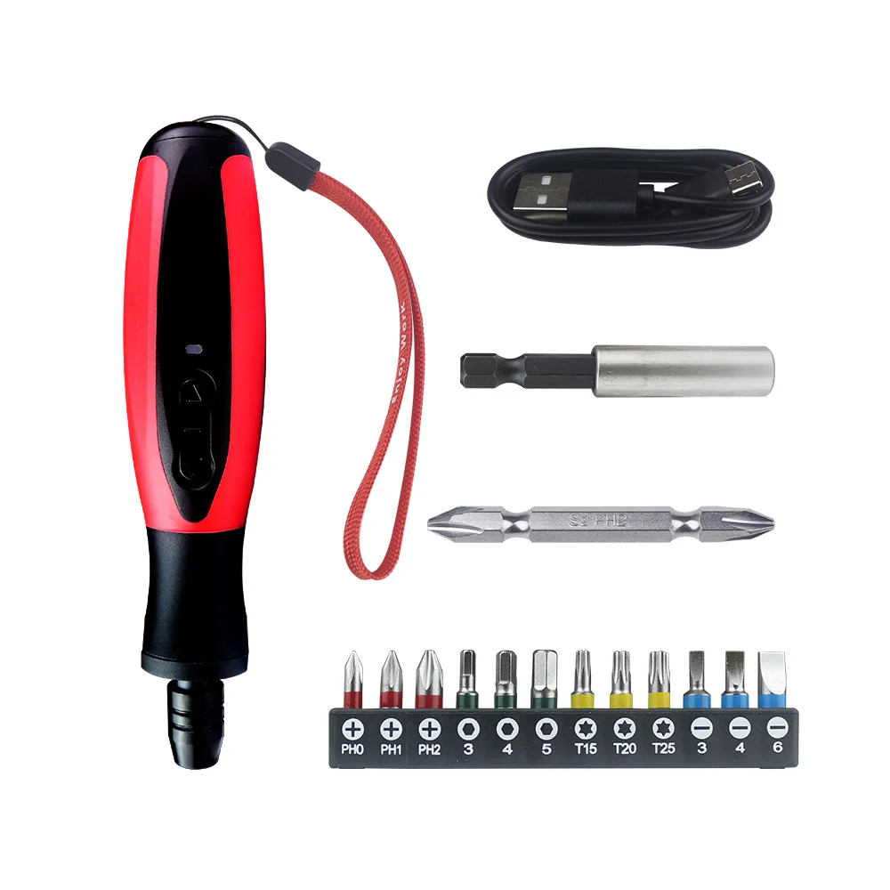 Mini Electric Screwdriver Cordless 2000mah USB Rechanrgeable Power Tools Multi-Function Screwdriver Drill Magnetic Repair Set
Mini Electric Screwdriver Cordless 2000mah USB Rechanrgeable Power Tools Multi-Function Screwdriver Drill Magnetic Repair Set