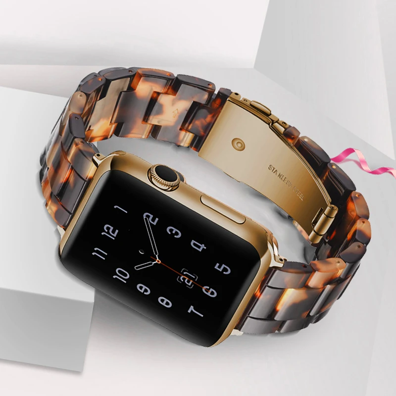Resin Strap For Apple watch 6 5 4 3 4 iwatch 38-44mm stainless steel buckle Watchband bracelet for Apple watch band, Fran-17bd
Resin Strap For Apple watch 6 5 4 3 4 iwatch 38-44mm stainless steel buckle Watchband bracelet for Apple watch band, Fran-17bd