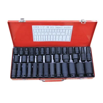35PC Air Impact Deep Socket 6 Point Axle Nut Socket 8-32mm CRV Short & Long Type
35PC Air Impact Deep Socket 6 Point Axle Nut Socket 8-32mm CRV Short & Long Type