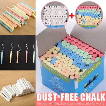 100pc Dustless Chalk Pen Drawing Chalks For Blackboard Office School Teacher Supplies Art Floor Sidewalk Non-Toxic tizas escolar
100pc Dustless Chalk Pen Drawing Chalks For Blackboard Office School Teacher Supplies Art Floor Sidewalk Non-Toxic tizas escolar
