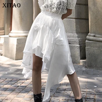XITAO White Irregular Skirt Fashion New Women Pleated Elastic Waist Small Fresh High Waist Minority Casual Loose Skirt DMY5184
XITAO White Irregular Skirt Fashion New Women Pleated Elastic Waist Small Fresh High Waist Minority Casual Loose Skirt DMY5184