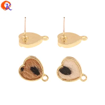 Cordial Design 50Pcs 12*15MM Jewelry Accessories/Hand Made/Heart Shape/Earrings Stud/Leopard Print Effect/DIY/Earring Findings
Cordial Design 50Pcs 12*15MM Jewelry Accessories/Hand Made/Heart Shape/Earrings Stud/Leopard Print Effect/DIY/Earring Findings