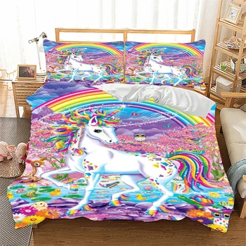 3D Luxury Bedding Sets Unicorn Print Duvet Cover Pillowcase 2/3pcs Bed Clothes For Home US/AU/EU 11 Size(no Filling) 
3D Luxury Bedding Sets Unicorn Print Duvet Cover Pillowcase 2/3pcs Bed Clothes For Home US/AU/EU 11 Size(no Filling)