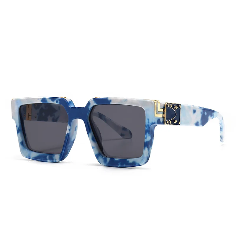 

Солнцезащитные очки в стиле панк для мужчин и женщин, модные классические роскошные брендовые Дизайнерские Большие Квадратные солнечные, с защитой от ультрафиолета, для путешествий