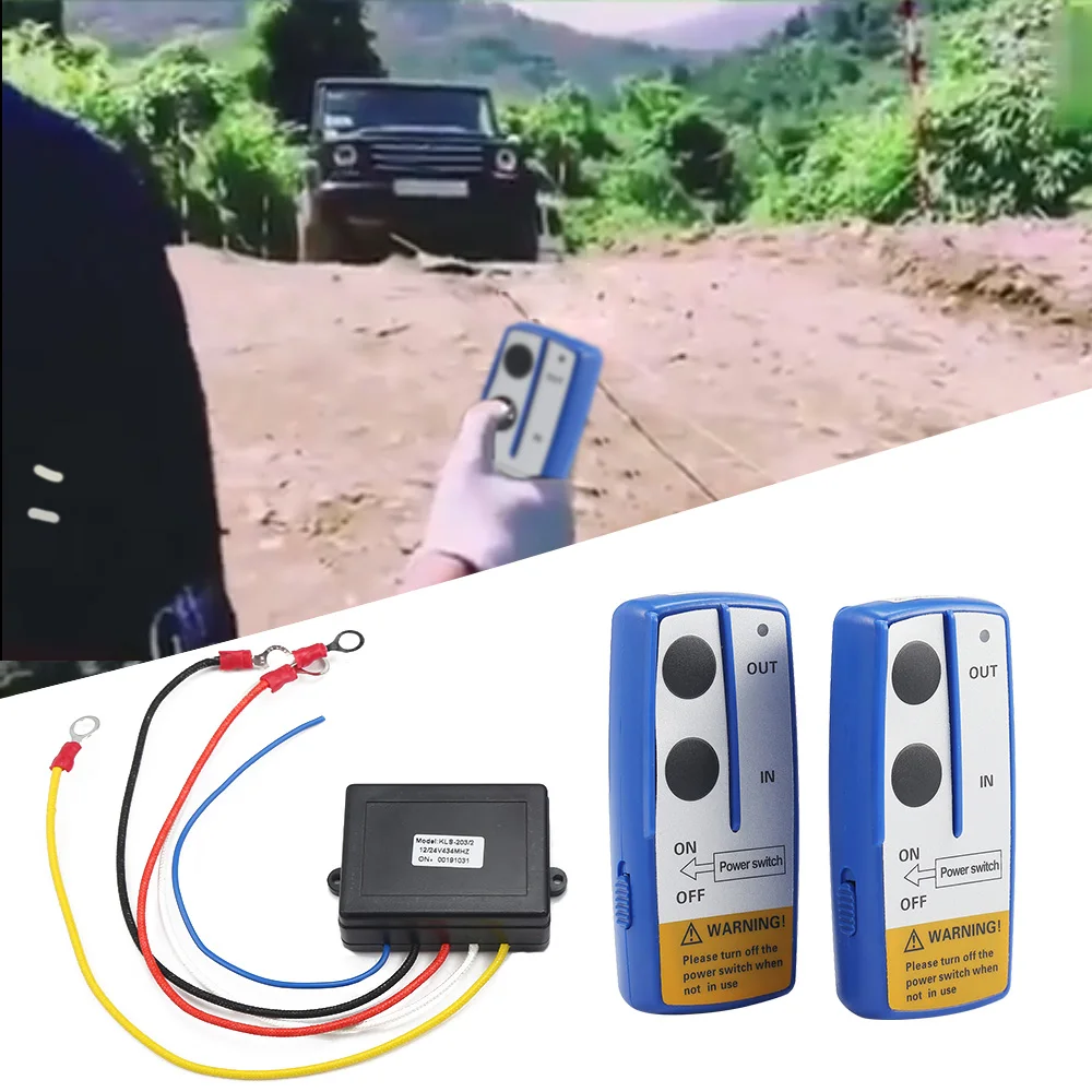 KLS-203-2 12V Universal Car Wireless Winch Electric Remote Control Anti-Interference Twin Handset Truck ATV SUV Vehicle Trailer
KLS-203-2 12V Universal Car Wireless Winch Electric Remote Control Anti-Interference Twin Handset Truck ATV SUV Vehicle Trailer