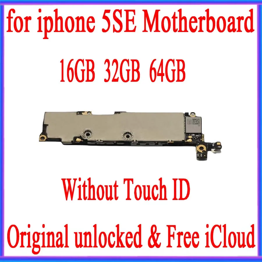 Factory Unlocked for iphone 5SE SE Motherboard with/without Touch ID, Free iCloud 100% Original Mainboard, High Quality
Factory Unlocked for iphone 5SE SE Motherboard with/without Touch ID, Free iCloud 100% Original Mainboard, High Quality