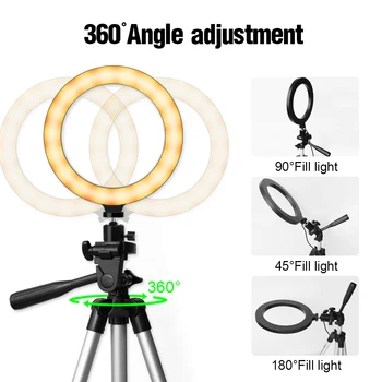 10inch LED Ring Light Fill-in Lamp Dimmable 3 Lighting Modes Metal Tripod Stand +Smartphone Holder for YouTube Live Streaming
10inch LED Ring Light Fill-in Lamp Dimmable 3 Lighting Modes Metal Tripod Stand +Smartphone Holder for YouTube Live Streaming