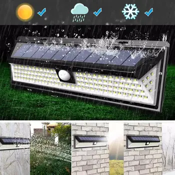 118LED Solar Light Outdoor Solar Powered Motion Sensor Sunlight Lamp Waterproof Lengthen Garden Street Wall Light Decoration
118LED Solar Light Outdoor Solar Powered Motion Sensor Sunlight Lamp Waterproof Lengthen Garden Street Wall Light Decoration
