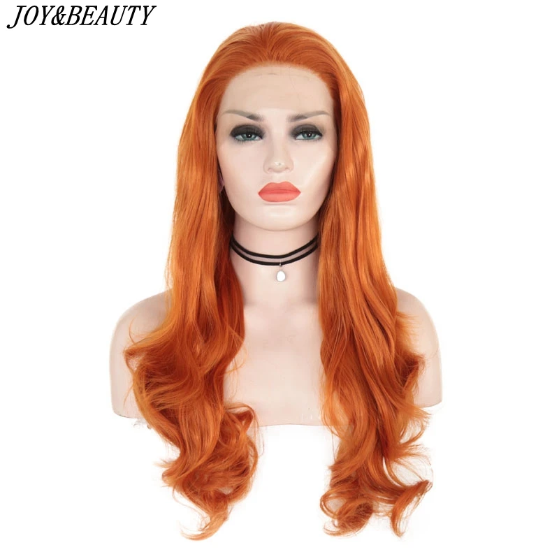 Orange Color Long Wave Wig Valentine's Day Present Hair Daily Makeup Layered Synthetic Lace Front Wigs For Women
Orange Color Long Wave Wig Valentine's Day Present Hair Daily Makeup Layered Synthetic Lace Front Wigs For Women