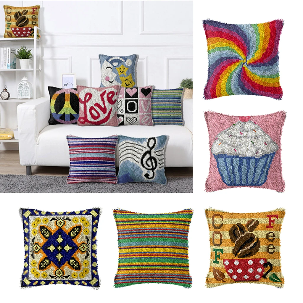 DIY Cushion Carpet Rug Making Craft Home Decor Latch Hook Kit Rug Carpets Making Embroidery Sewing Craft Tool Hobby Art Crafts DIY Cushion Carpet Rug Making Craft Home Decor Latch Hook Kit Rug Carpets Making Embroidery Sewing Craft Tool Hobby Art Crafts