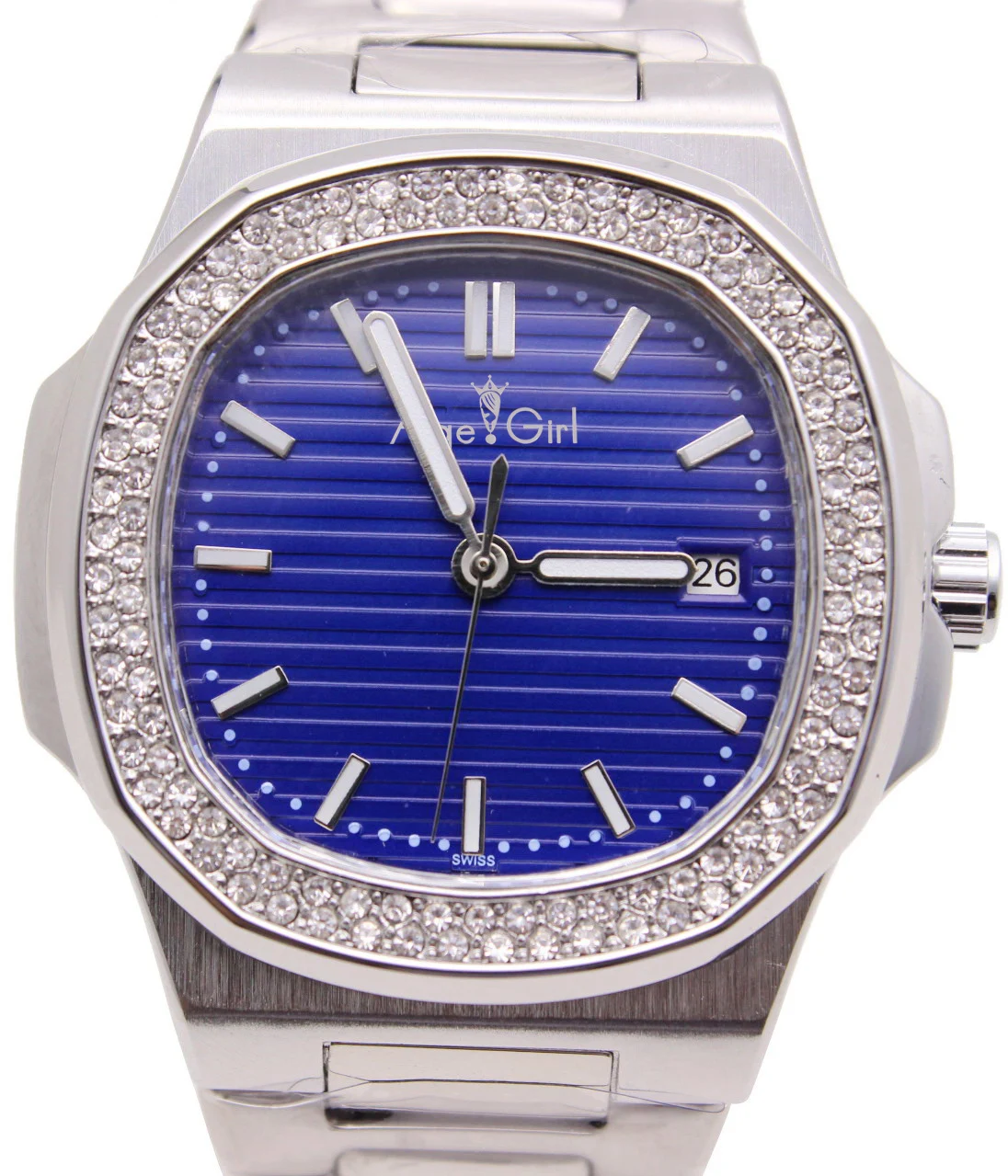 Famous Brand New Automatic Mechanical Men Watch 2 Rows Diamonds Transparent Glass Back Silver Black Blue Coffer Luminous Watches
Famous Brand New Automatic Mechanical Men Watch 2 Rows Diamonds Transparent Glass Back Silver Black Blue Coffer Luminous Watches