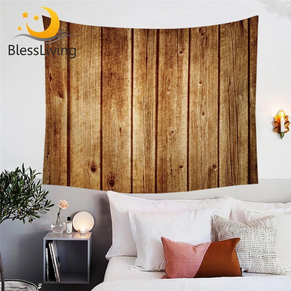 BlessLiving Wood Printed Wall Hanging Nature Textured Decorative Tapestry Vivid 3D Wall Carpet Striped Brown Bedspreads 150x200
BlessLiving Wood Printed Wall Hanging Nature Textured Decorative Tapestry Vivid 3D Wall Carpet Striped Brown Bedspreads 150x200