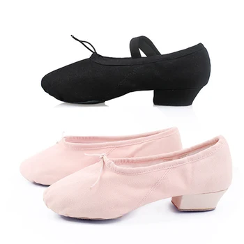 Ballet Teacher Shoes Low Heels Shoes Soft Sole Dancing Shoes Professional Ballerina Canvas Ballet Slippers For Women 
Ballet Teacher Shoes Low Heels Shoes Soft Sole Dancing Shoes Professional Ballerina Canvas Ballet Slippers For Women