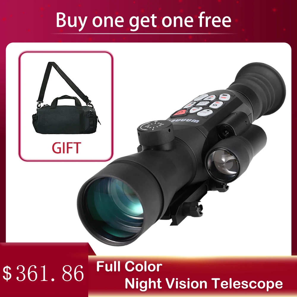 Shimmer Full Color Night Vision Telescope Monocular Nightshot Vision Scope Digital Rang Finder Scope for Wildlife Observation
Shimmer Full Color Night Vision Telescope Monocular Nightshot Vision Scope Digital Rang Finder Scope for Wildlife Observation